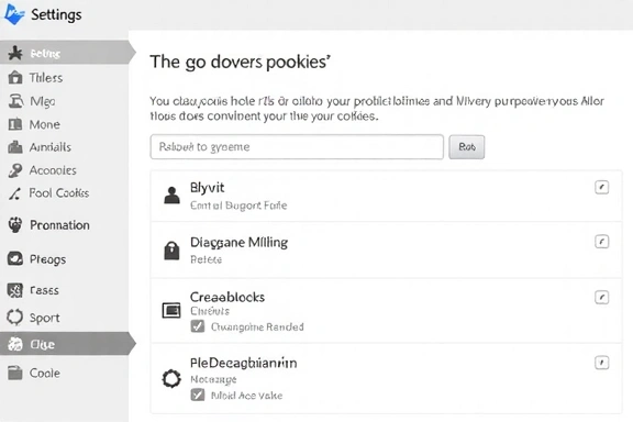 Illustration d'une interface utilisateur personnalisée avec des icônes de paramètres et de préférences